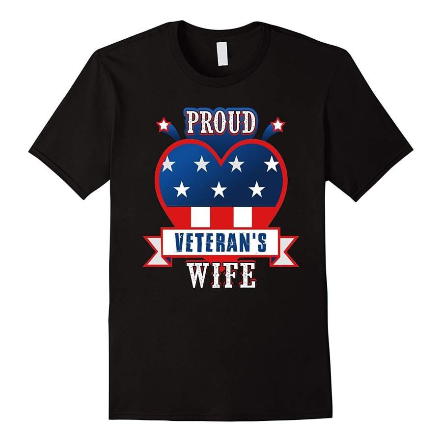 Proud Veteran’S Wife T-Shirt Men Fashion Cotton T-Shirt Short Sleeve T-Shirt