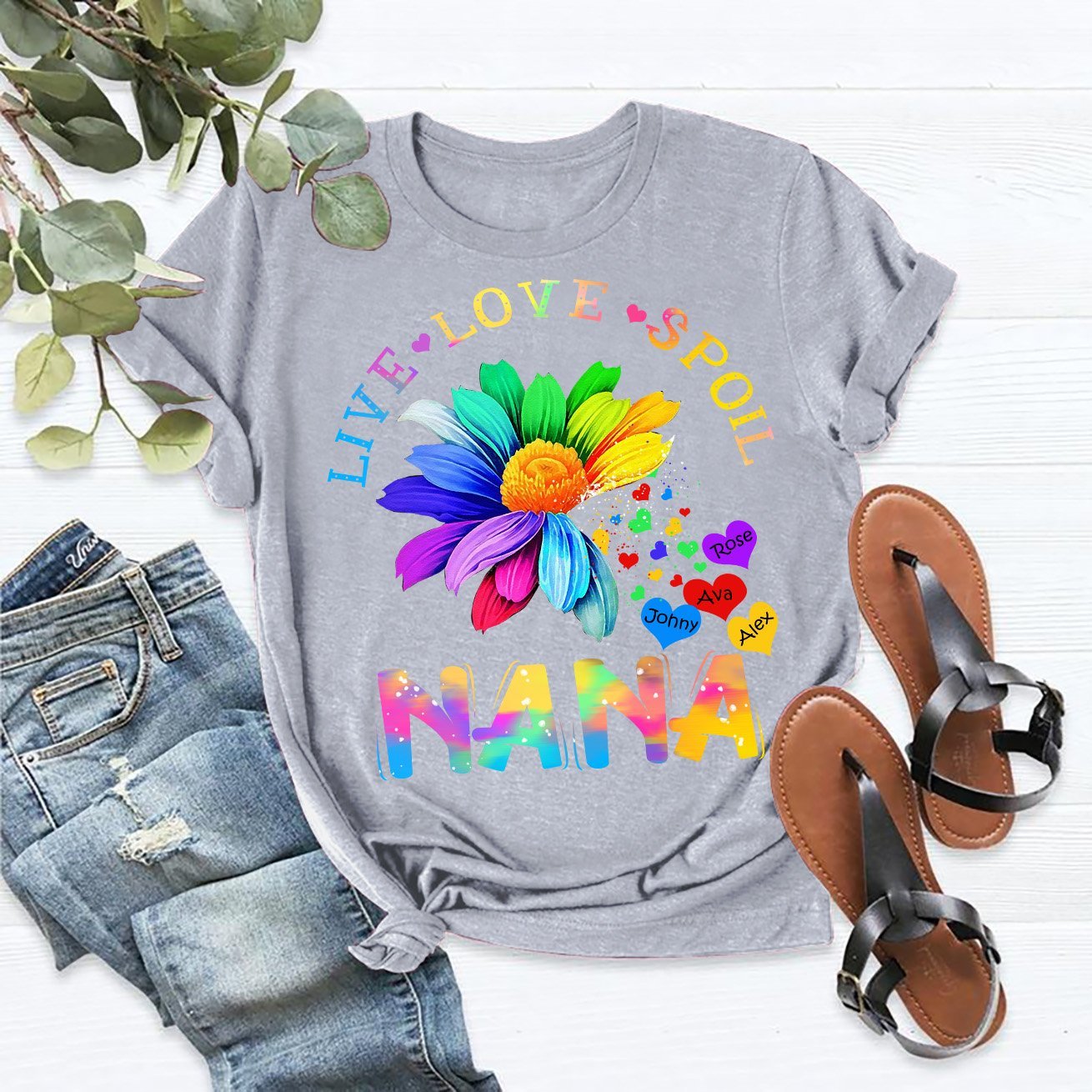 Apayprint – Live Love Spoil – Nana | Personalized T-Shirt