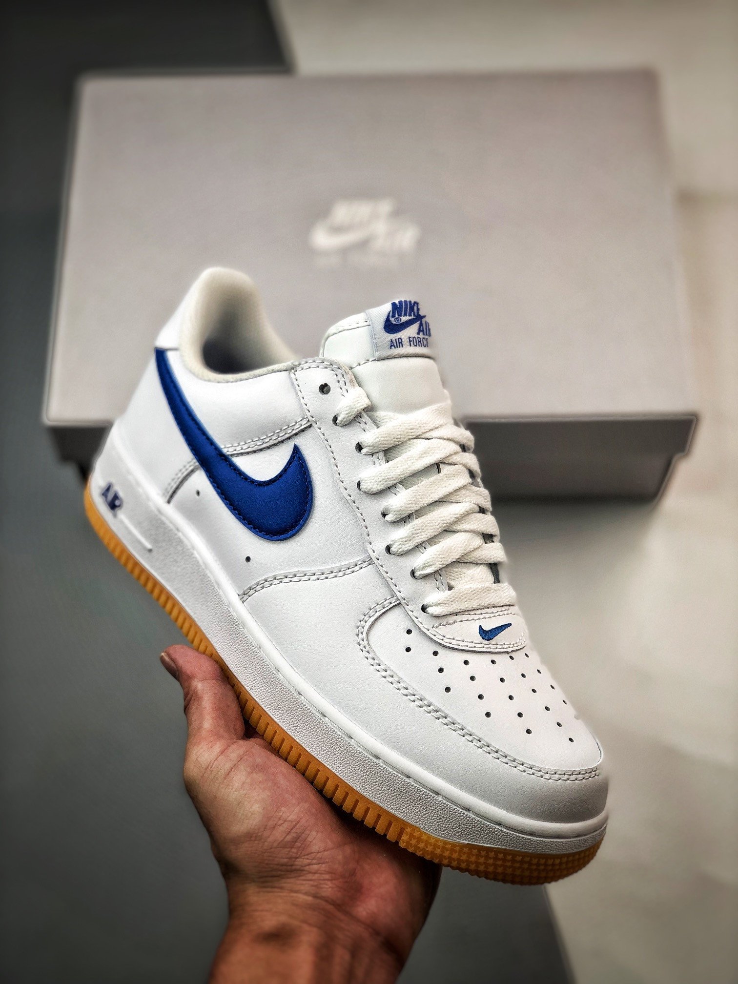 Nike Air Force 1 Low Since 82 WhiteVarsity Royal-Gum DJ3911-101 5340390