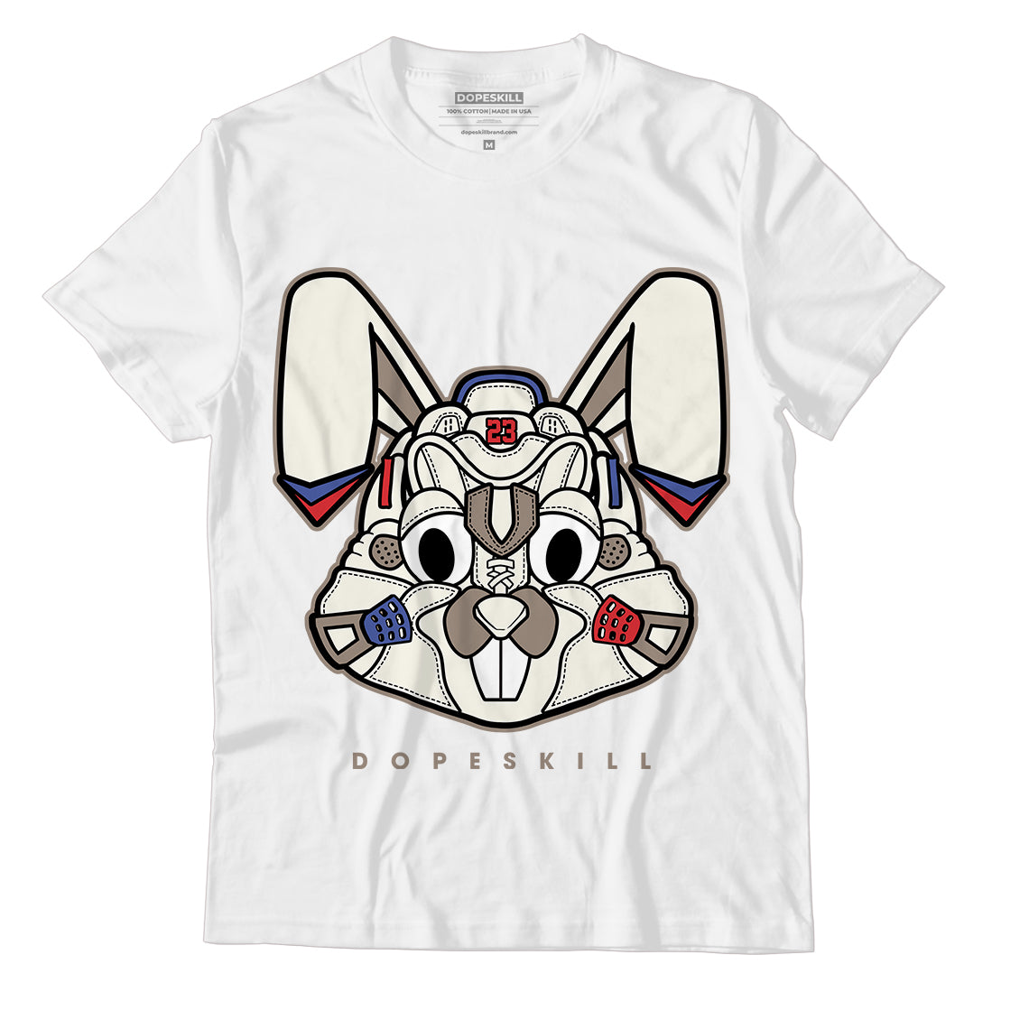 Jordan 4 Sail Canvas Dopeskill T-Shirt Sneaker Rabbit Graphic