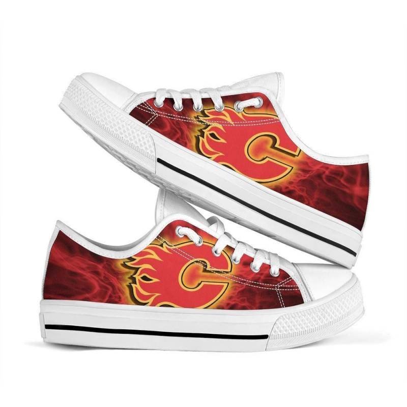 Calgary Flames Low Top Shoes #236