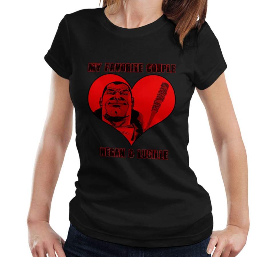 Walking Dead Negan And Lucille Favourite Couple Women’s T-Shirt