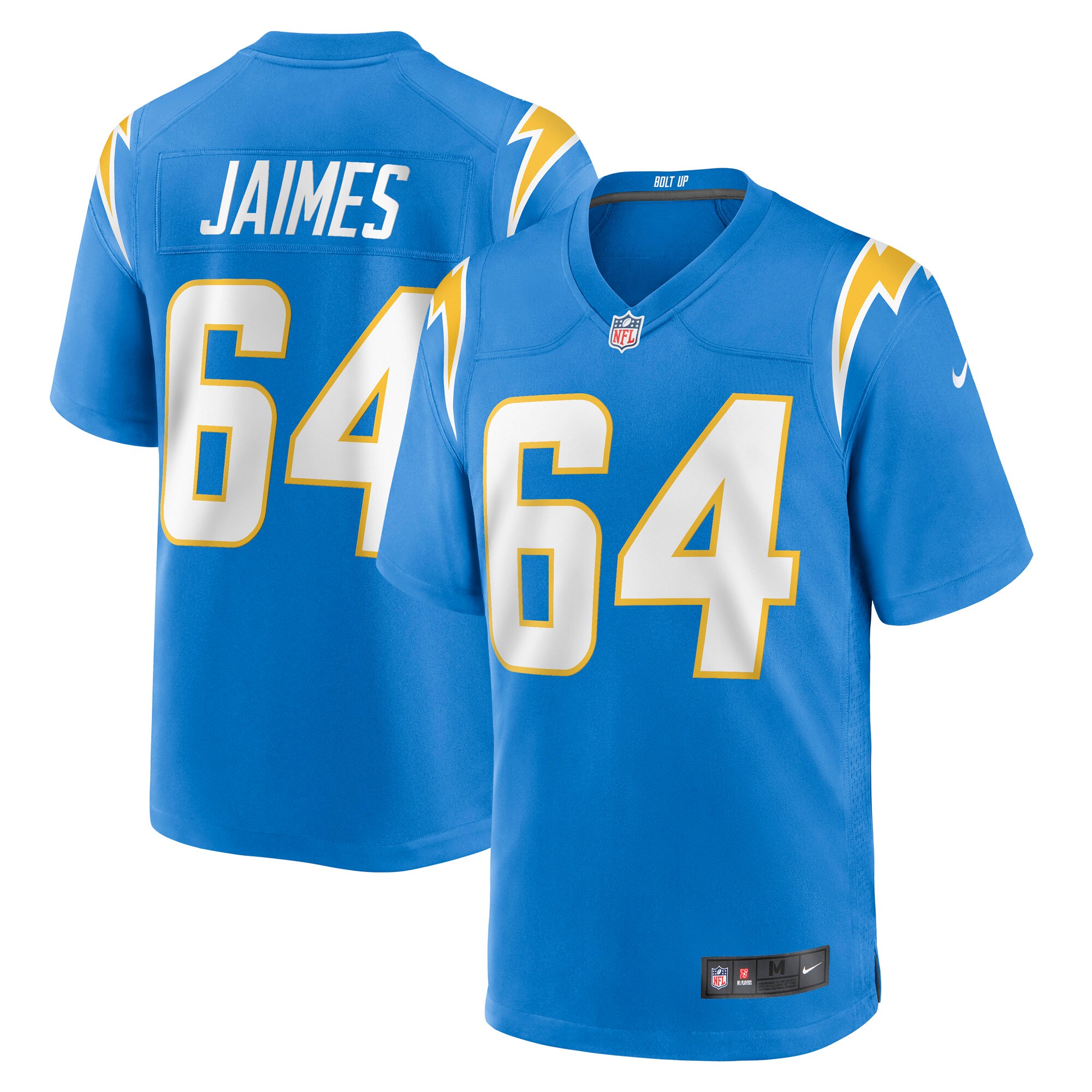 Men’s Los Angeles Chargers Brenden Jaimes Powder Blue Game Jersey