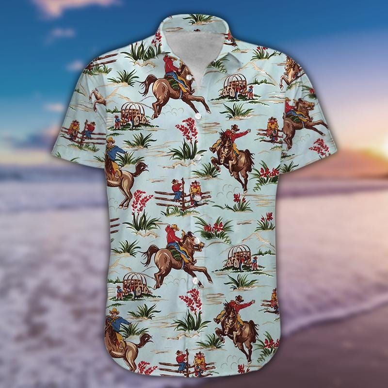 Felacia Cowboy Blue Summer Unisex Hawaii Shirt Ha51211