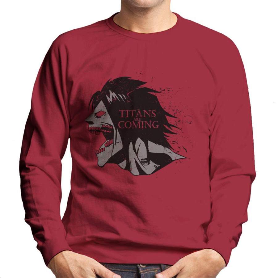 Attack On Titan Game Of Thrones Mix Men’s Sweatshirt