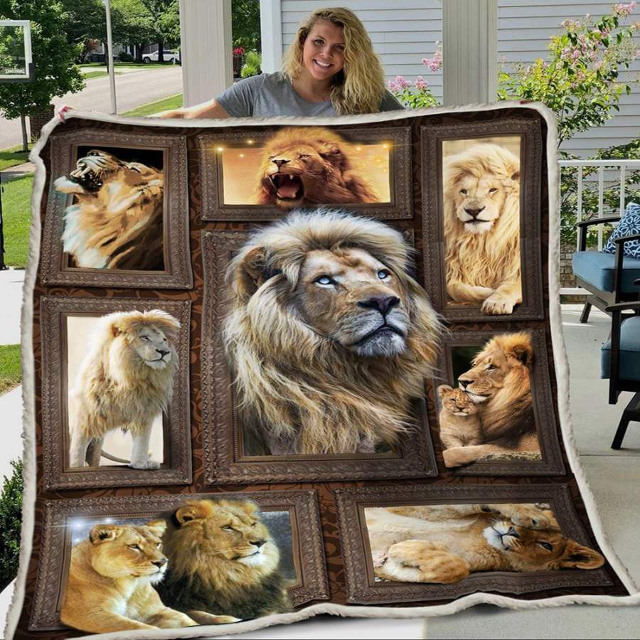 3D Huge Lion Blanket