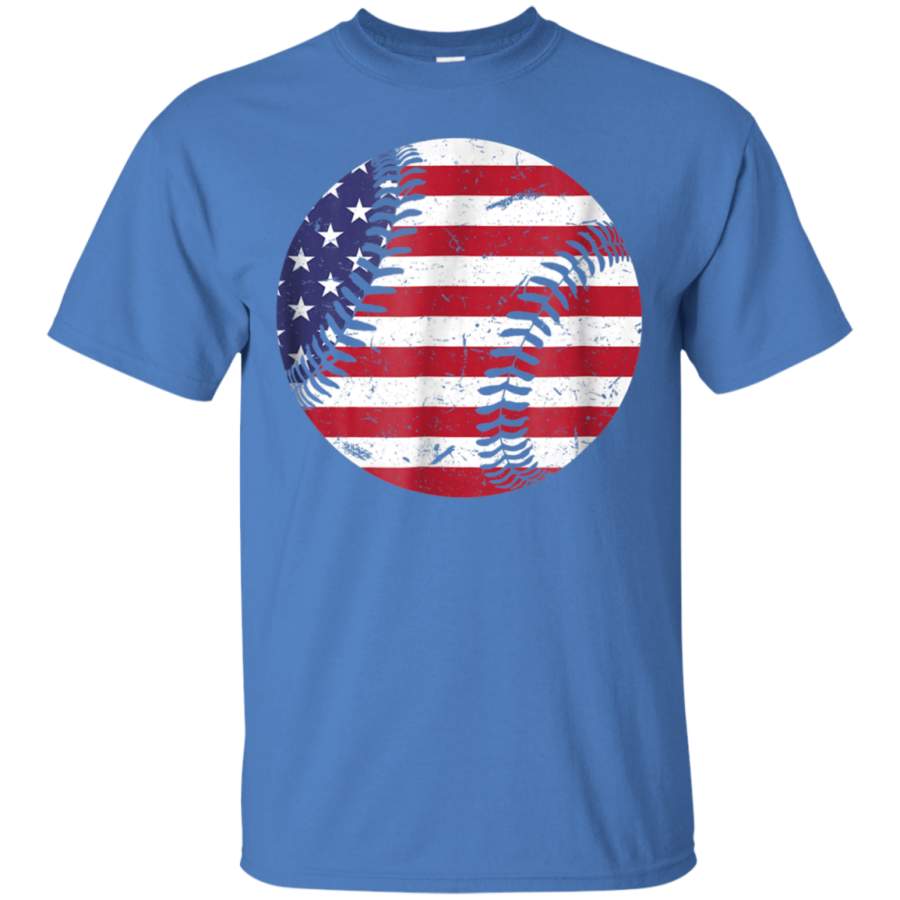 AGR American Flag Baseball Shirt July 4th USA Men Women Kids