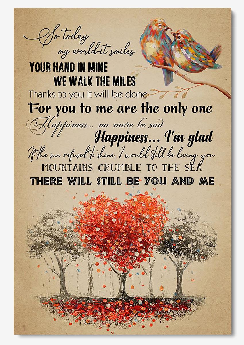 Vintage Thank You Lyrics Wall Art For Led Zeppelin Fan Couple Valentine Day Poster