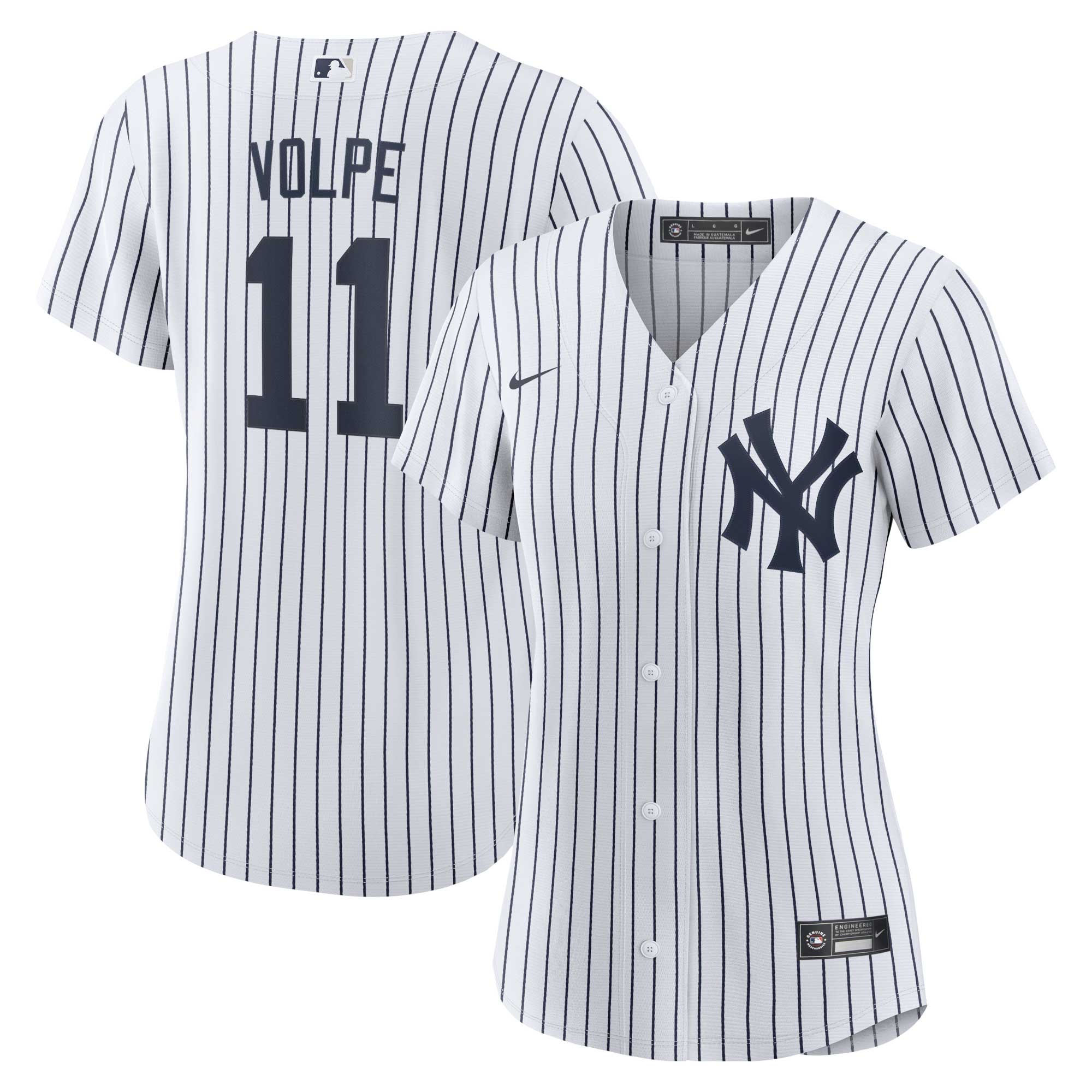 Anthony Volpe New York Yankees Women's Home Replica Player Jersey – White