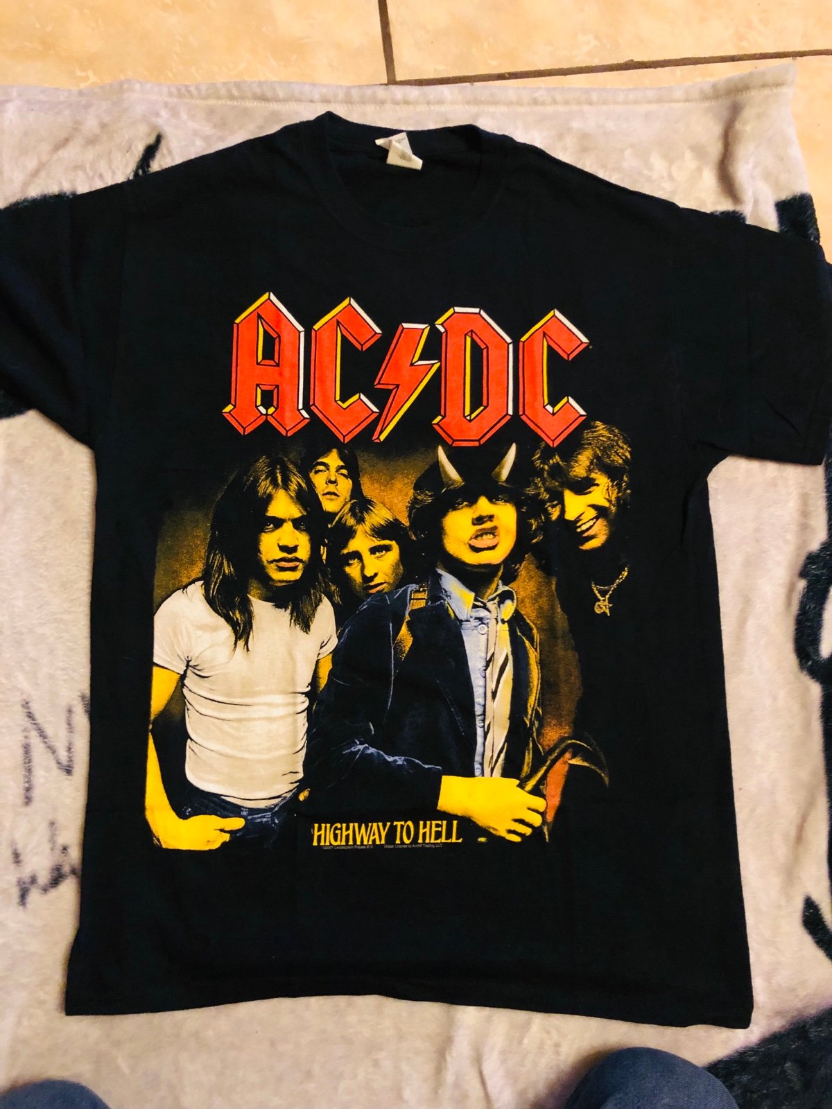 ACDC rock music highway to hell t shirt  For Men  For Women