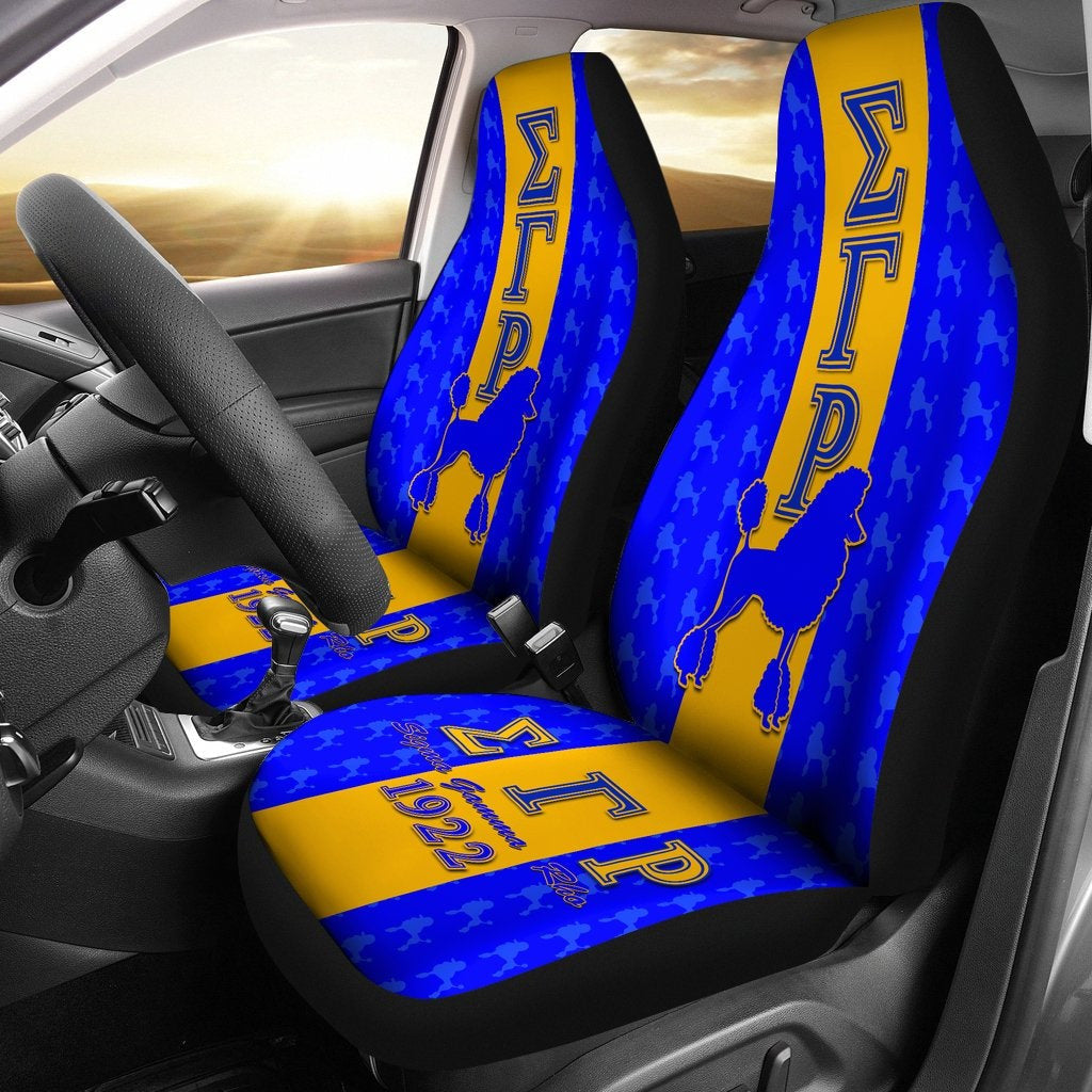 Sorority Car Seat Cover – Sigma Gamma Rho Car Seat Cover Mini Poodle