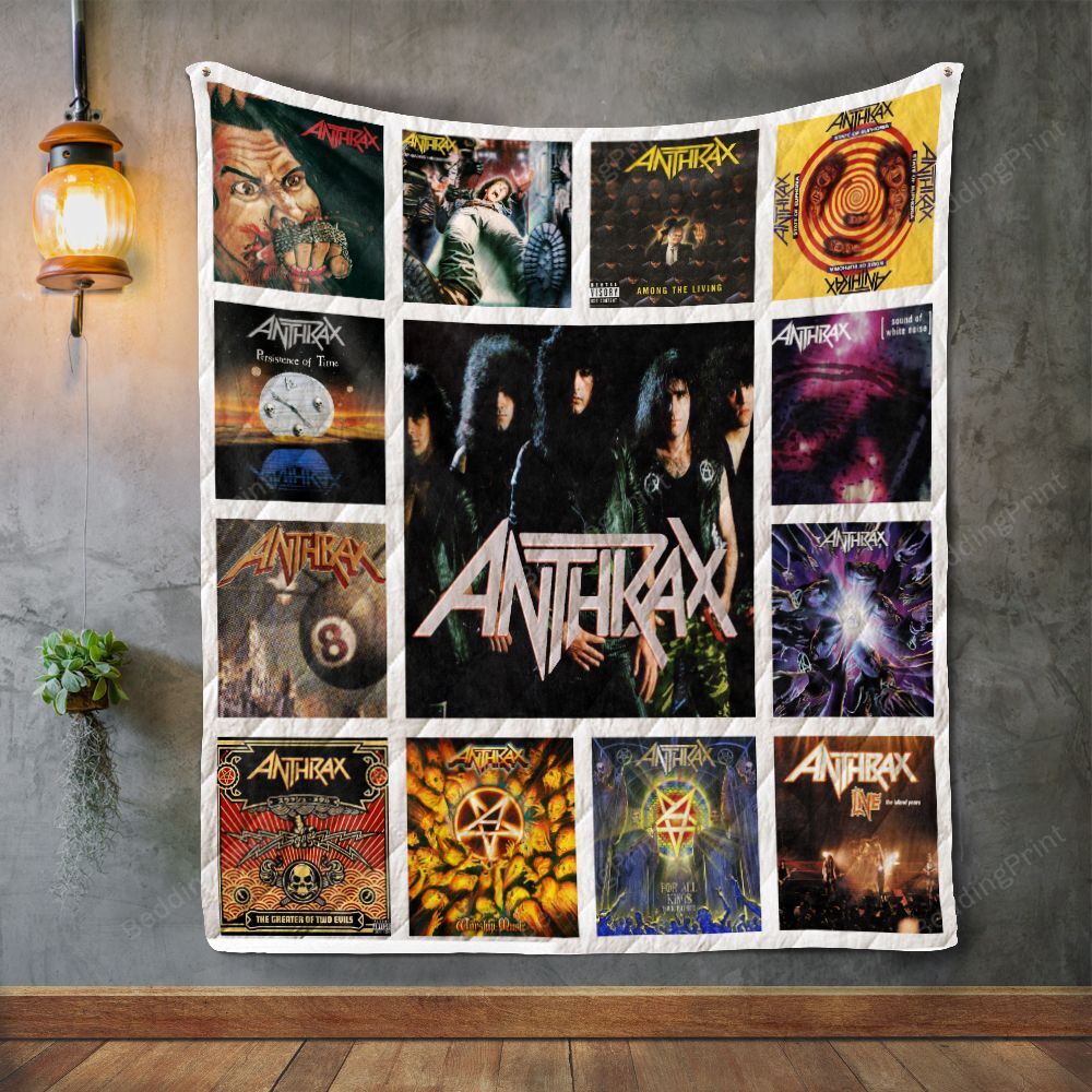 Anthrax Album Covers Quilt Blanket