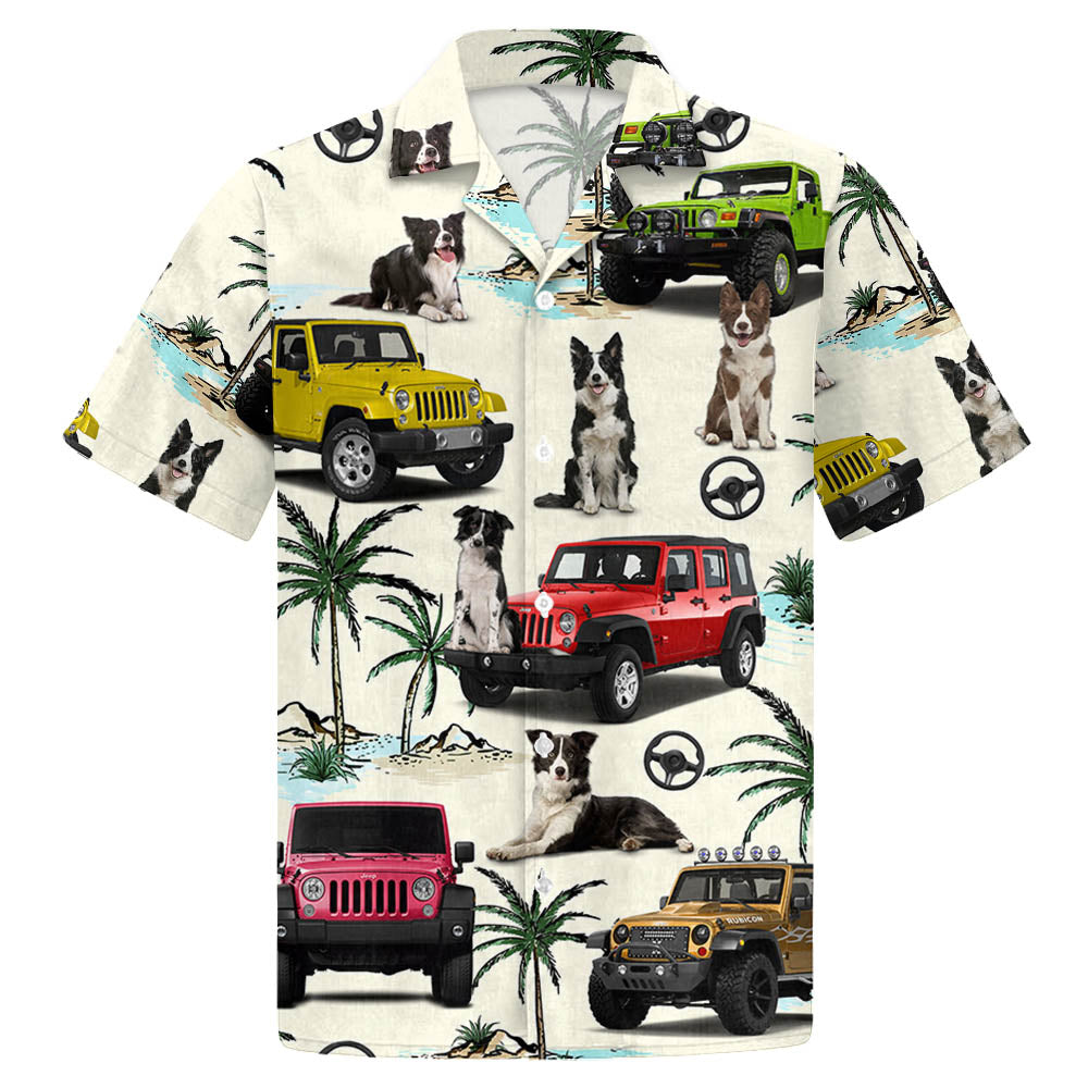 Jeep Boxer Hawaiian Shirt – Gift For Jeep Trips – Boxer And Jeep Pattern