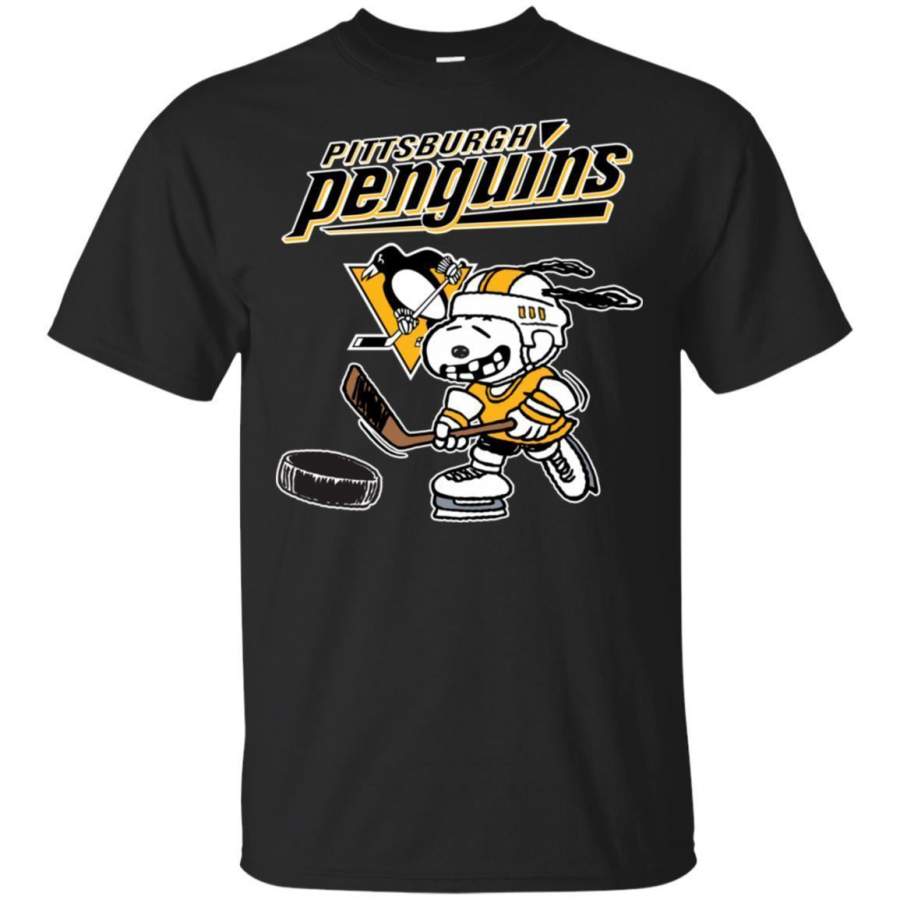 Pittsburgh Penguins Snoopy Hockey T-shirt Funny Fan Men Women