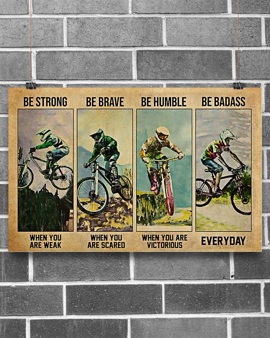Cycling Strong When You Are Weak Horizontal Canvas And Poster | Wall Decor Visual Art