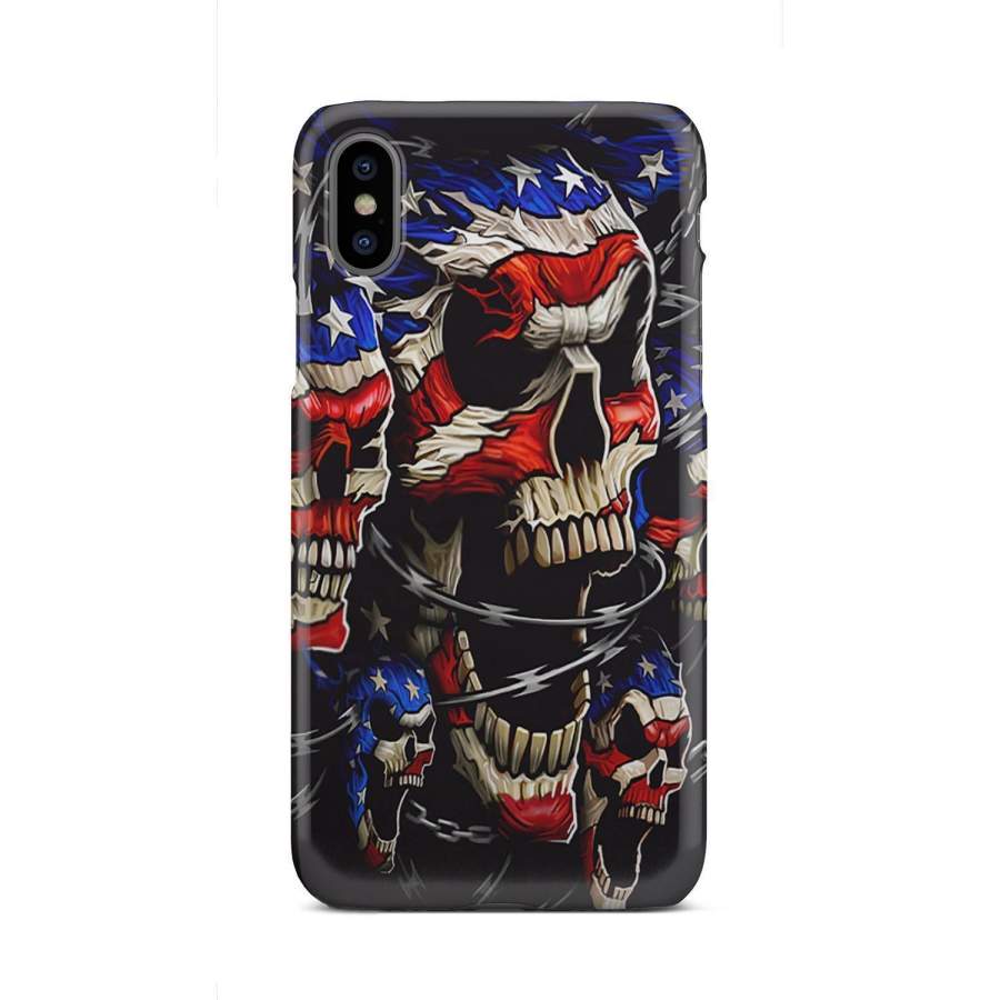 Patriotic Skull Phone Case