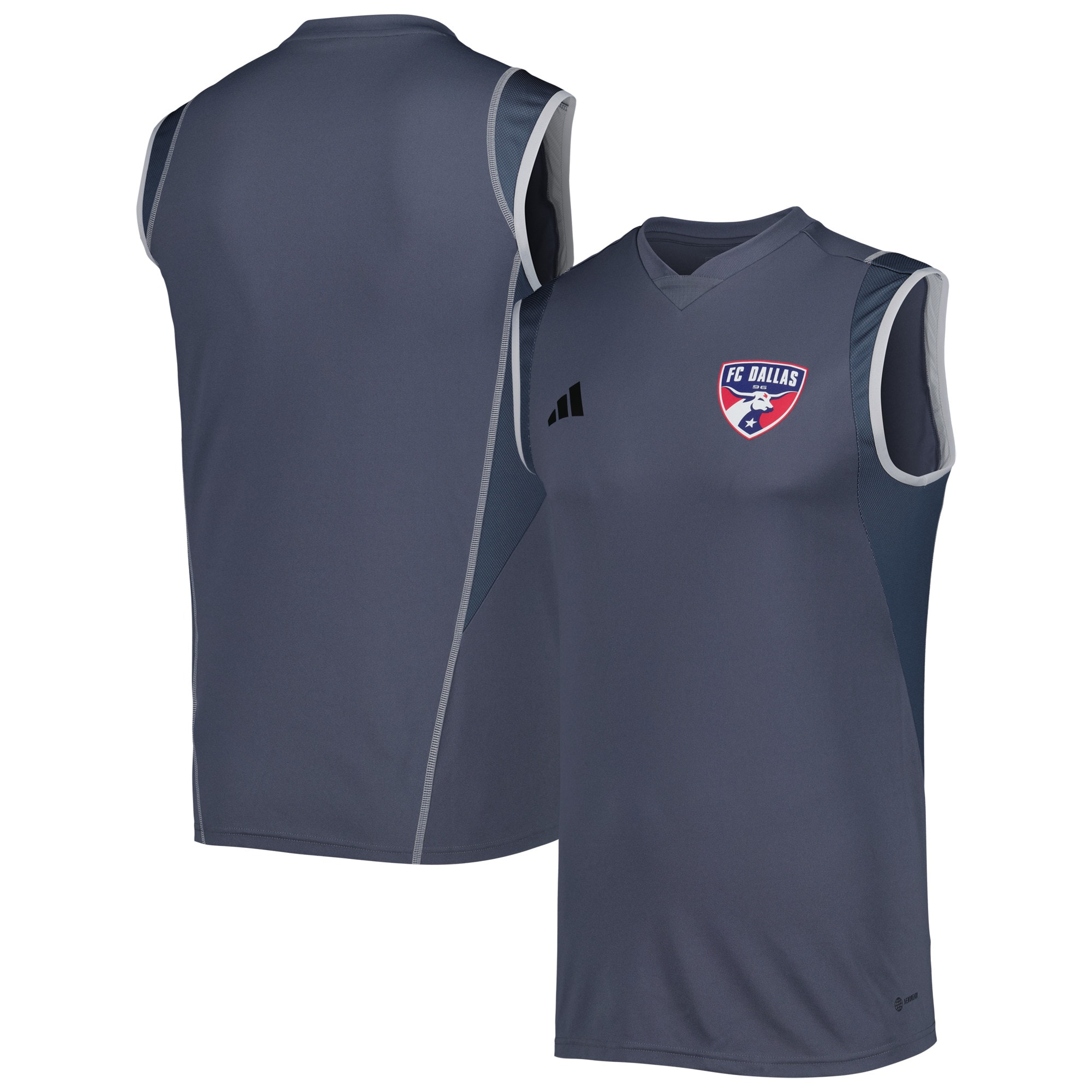 FC Dallas 2023 On-Field Sleeveless Training Jersey – Gray