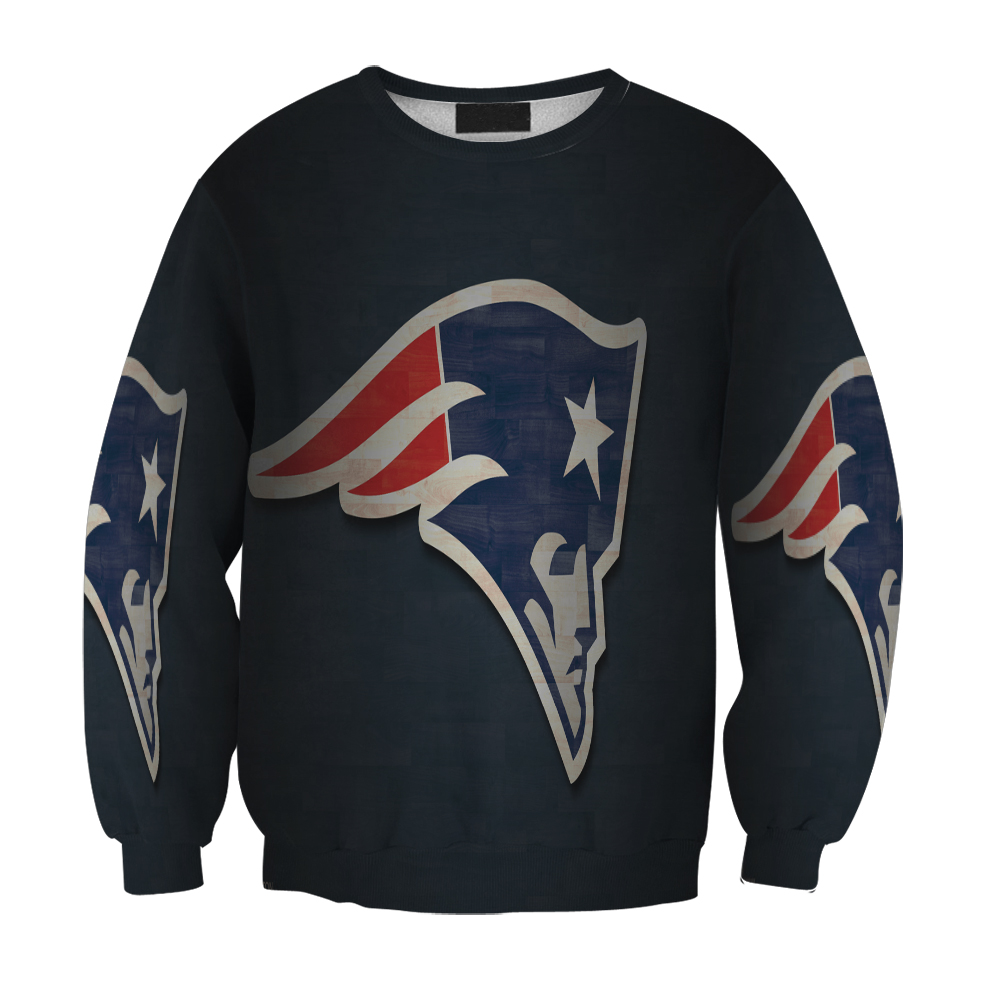 New England Patriots Blue Wood Gift For Fan 3D Full Printing Sweatshirt.