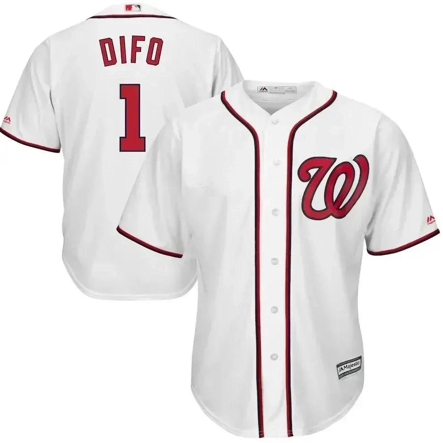 Wilmer Difo Washington Nationals Home Cool Base Player Jersey – White Color