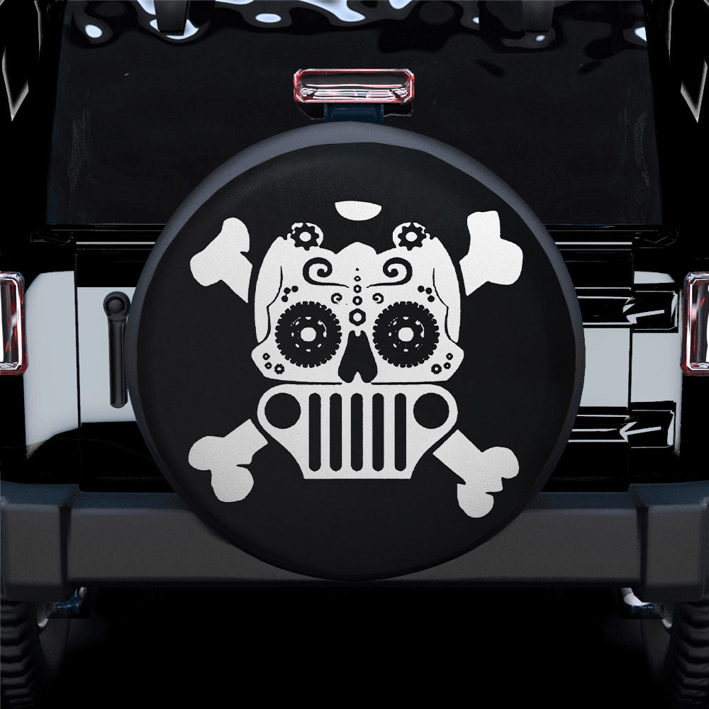 Mexico Skull Car Spare Tire Covers Gift For Campers Bigmeok