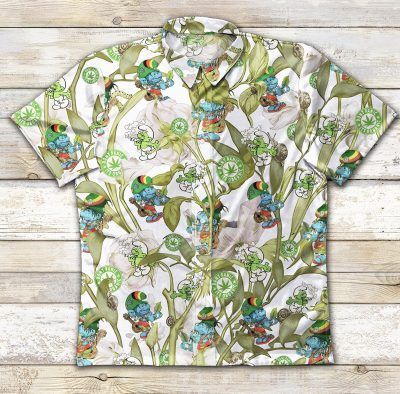 Gettyshirt Smurfs Ad Vintage Cotton Mens Hawaii Ha79167