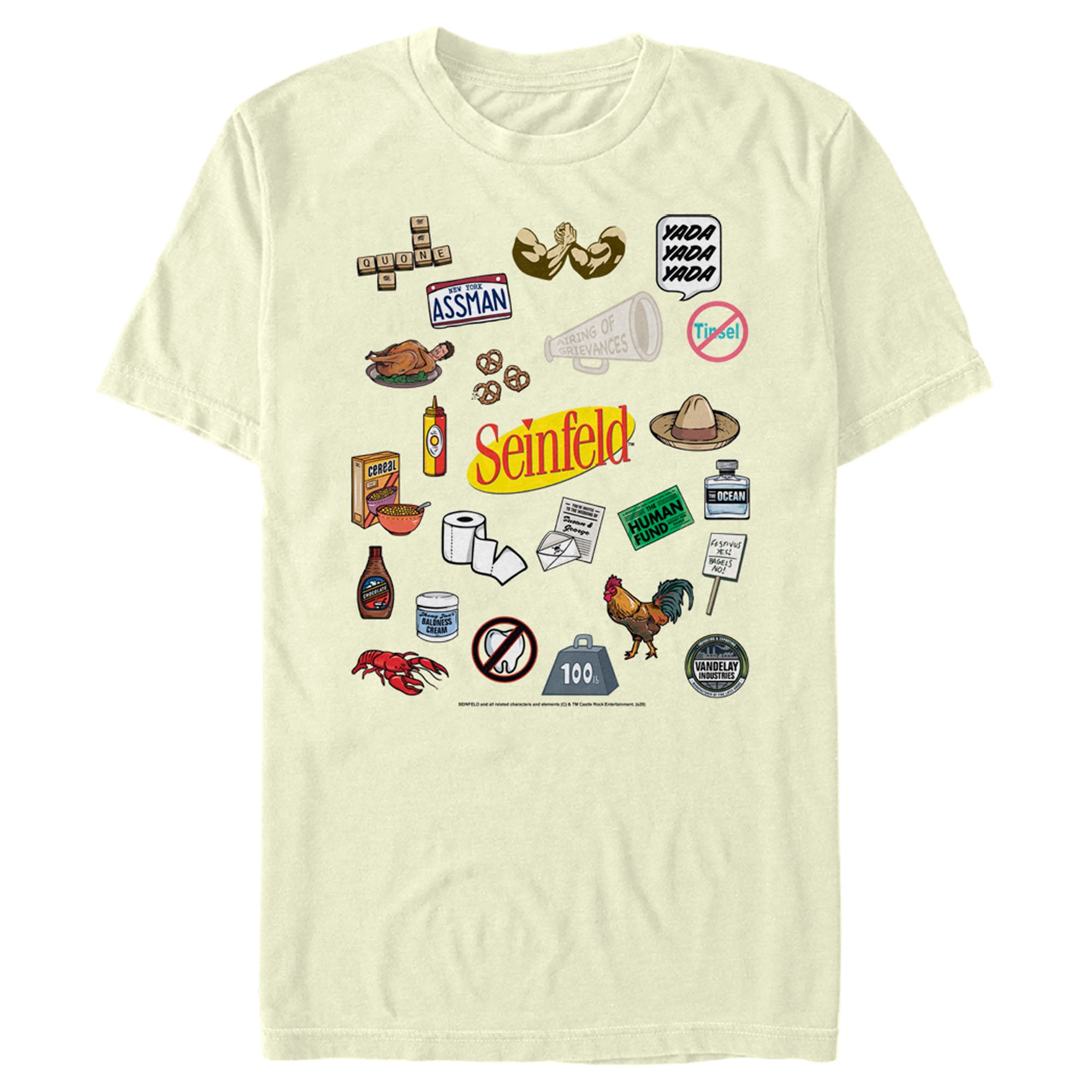 Seinfeld Men’S Iconic Items  T-Shirt