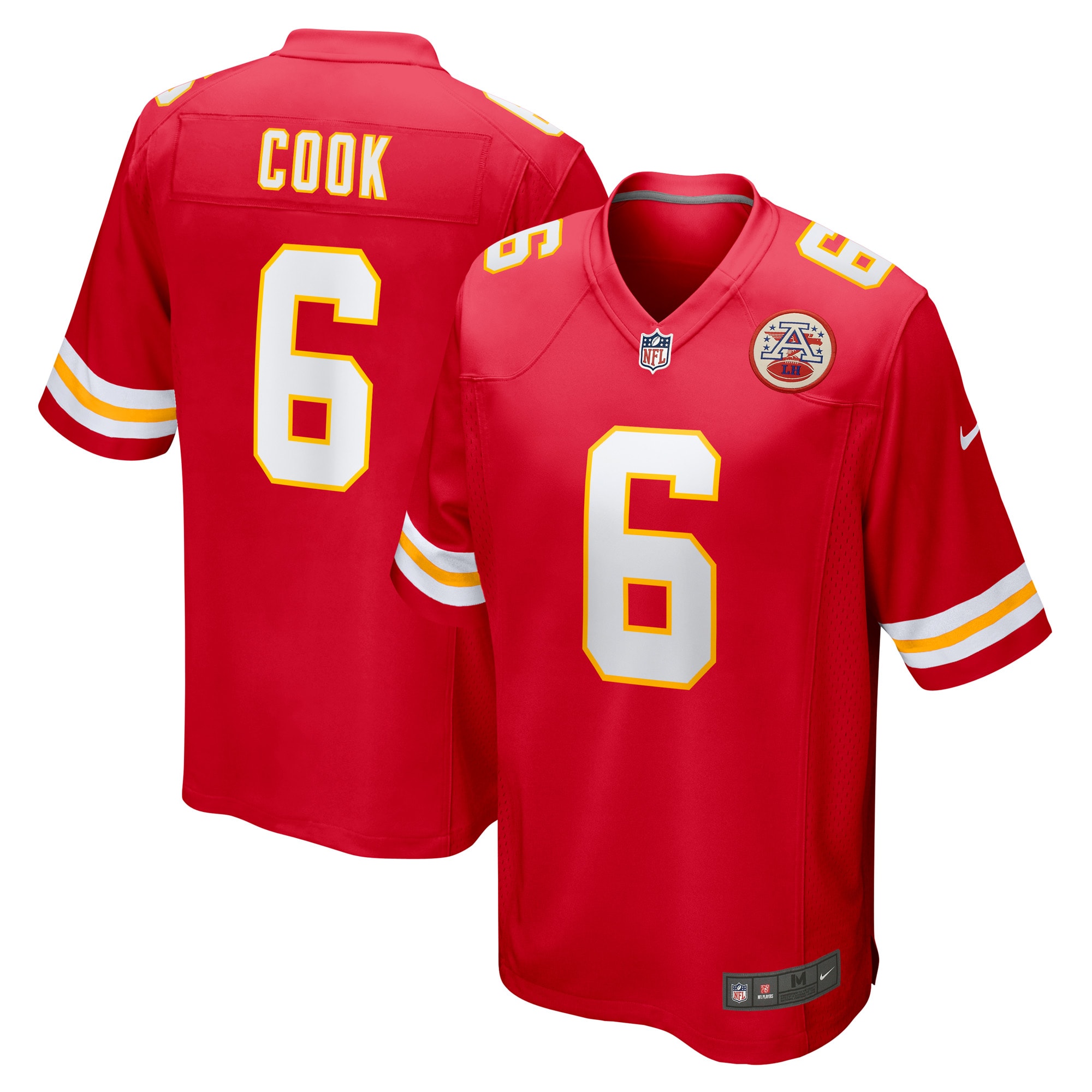 Men’s Kansas City Chiefs Bryan Cook Red Game Player Jersey