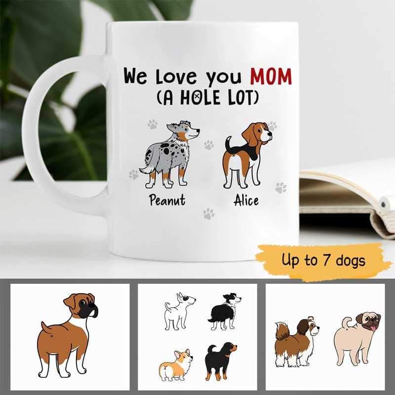 Dog Wiggle Butts Love You Hold Lot Personalized Coffee Mug