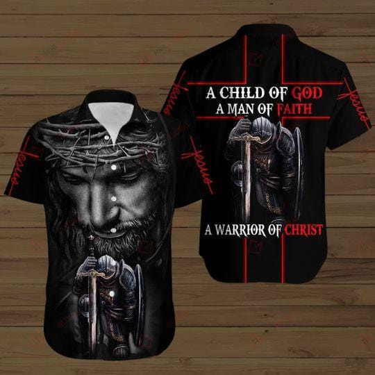 Knight A Child Of God Man Faith Hawaii Shirts V Ha21798