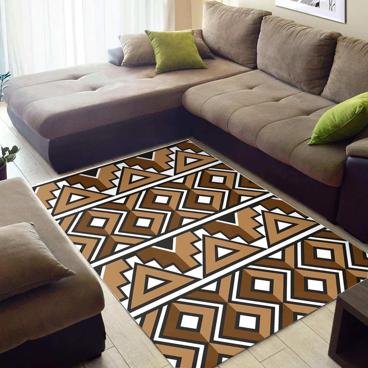 Trendy African American Rug Vintage Black History Month Ethnic Seamless Pattern African Carpet African House Decor WBG3454