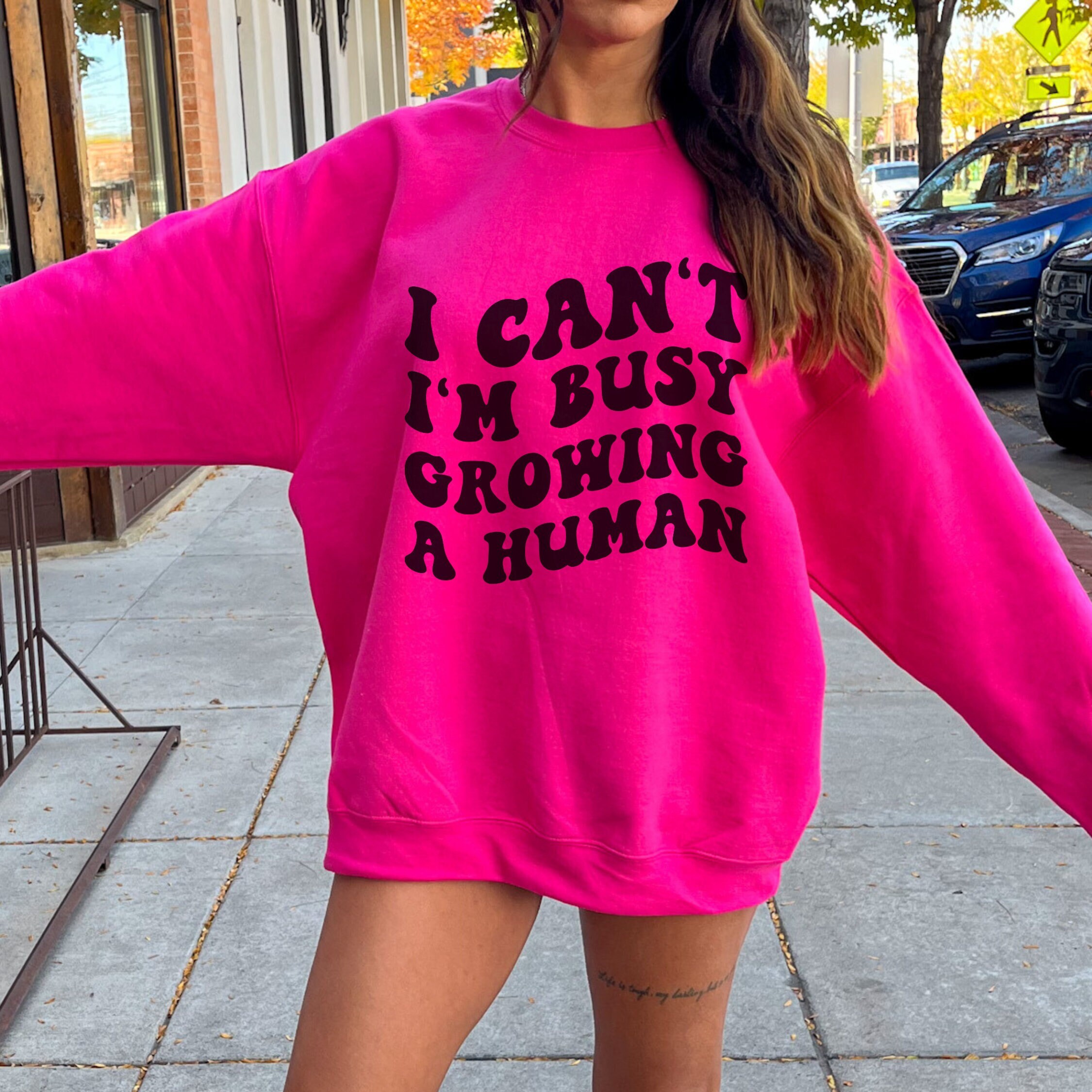 I Can’t I’m Busy Growing a Human Sweatshirt, Pregnancy Shirt, Funny Mom Shirt, Pregnancy Announcement Shirt, Baby Bump Shirt, Announcement