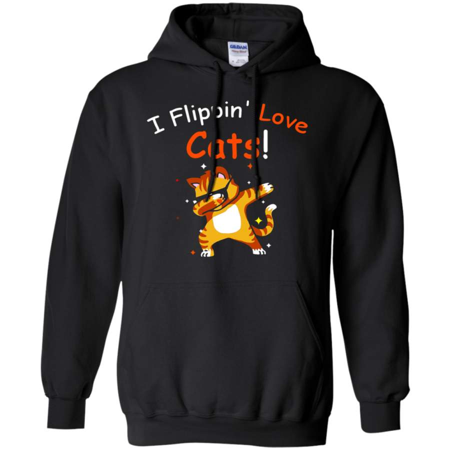 AGR Dabbing Cat I Flippin’ Love Cats Hoodie