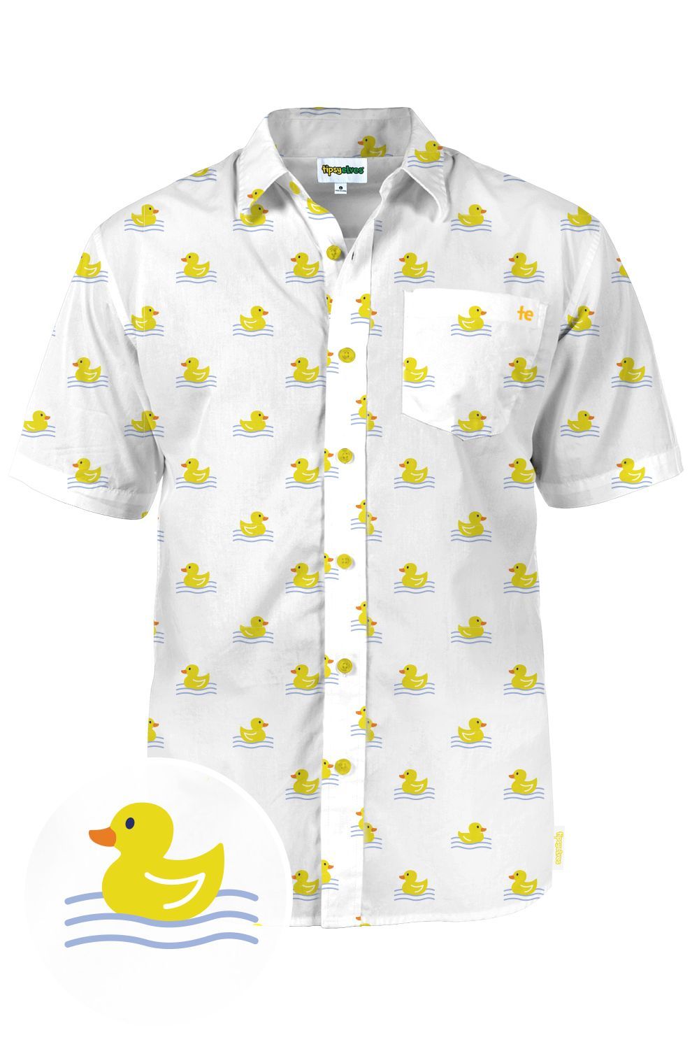 Ducky White Nice Design Hawaii Shirt Ha14122