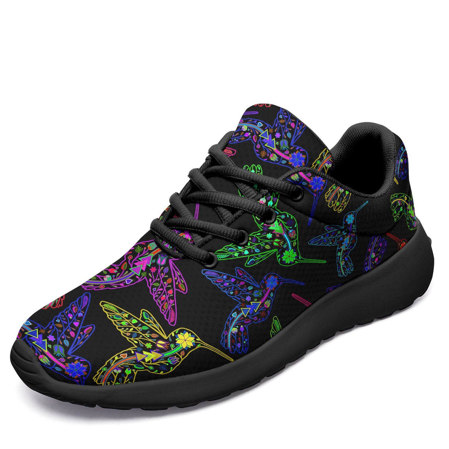 Floral Hummingbird Ikkaayi Sport Sneakers