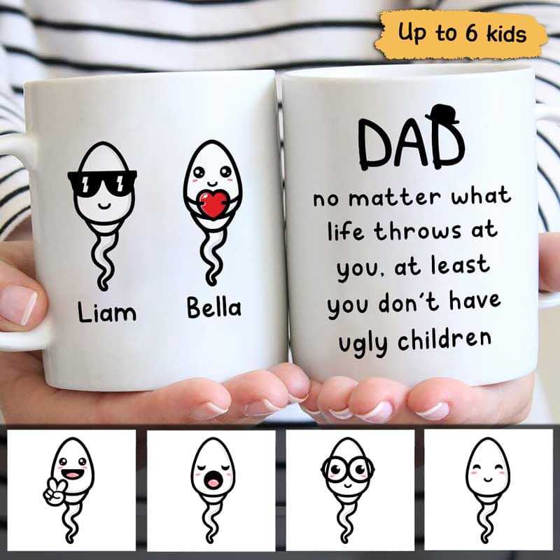 Dad No Matter What Little Cute Kids Father‘S Day Gift Personalized Mug