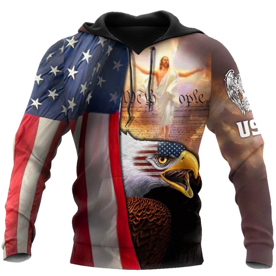 America Eagle Hoodie 3D All Over Printed Shirts For Men VP23092001-LAM