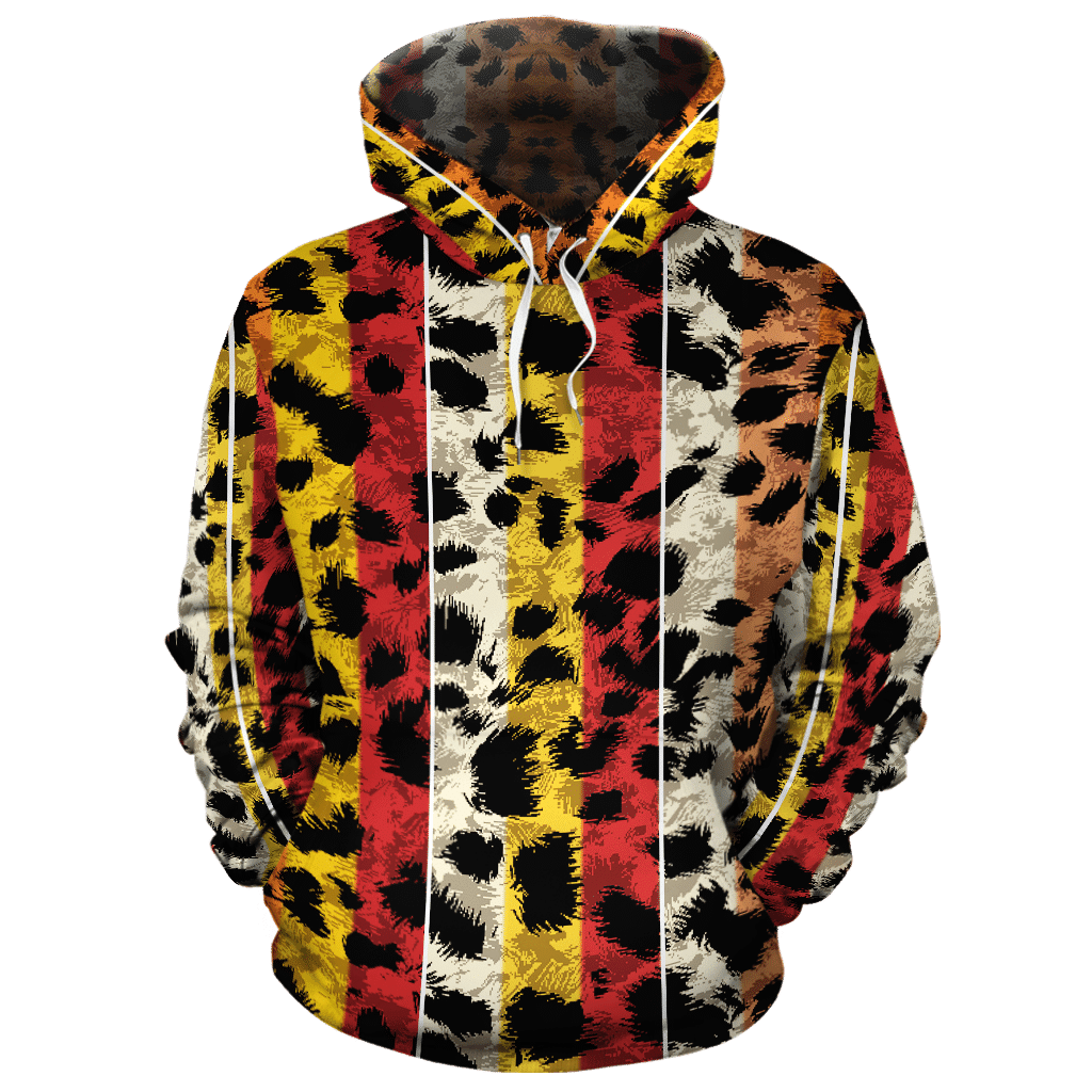 Basotho Leopard Skin Unique 3D Printed Sublimation Hoodie Hooded Sweatshirt Comfy Soft And Warm For Men Women S to 5XL CTC1601535