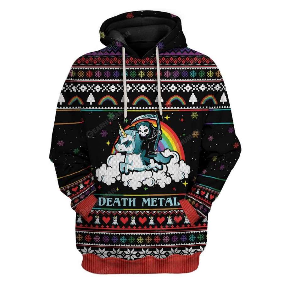 Ugly Sweater Death Metal Hoodie Tshirt Apparel