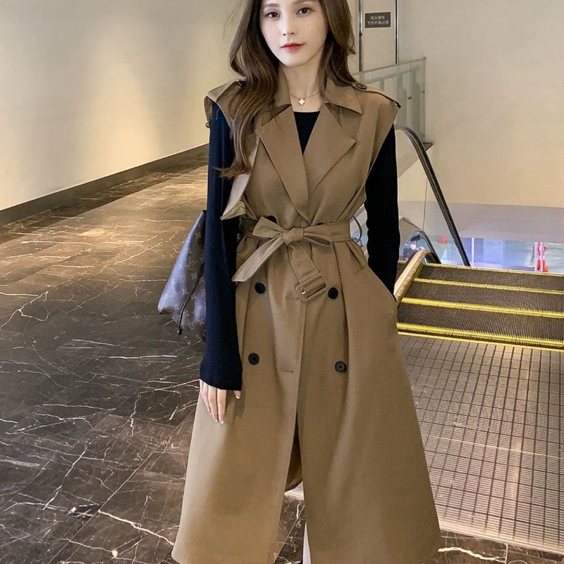 Vy1120 2020 spring autumn winter new women fashion casual Ladies work wear nice Jacket woman female OL Long coat streetwear alx