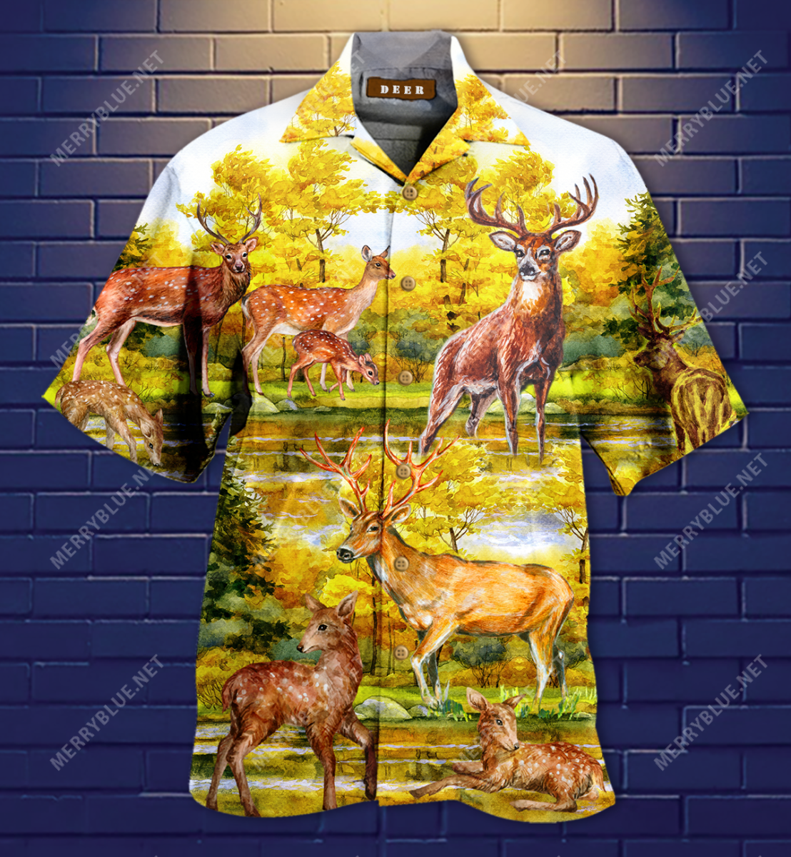 A Beautiful Summer With Deer Hawaiian Shirt1