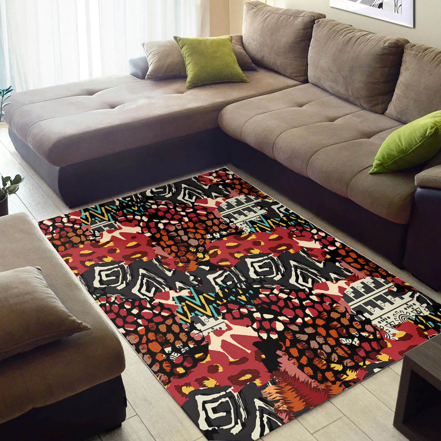 Cool African Style Rugs Holiday Afro American Afrocentric Art African Themed Carpet African Style Decor WBG3608