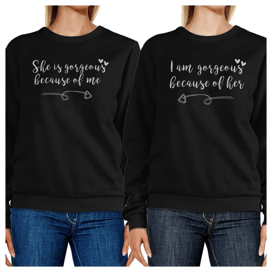 She Is Gorgeous Black Cute Matching Sweatshirts For Mothers Day