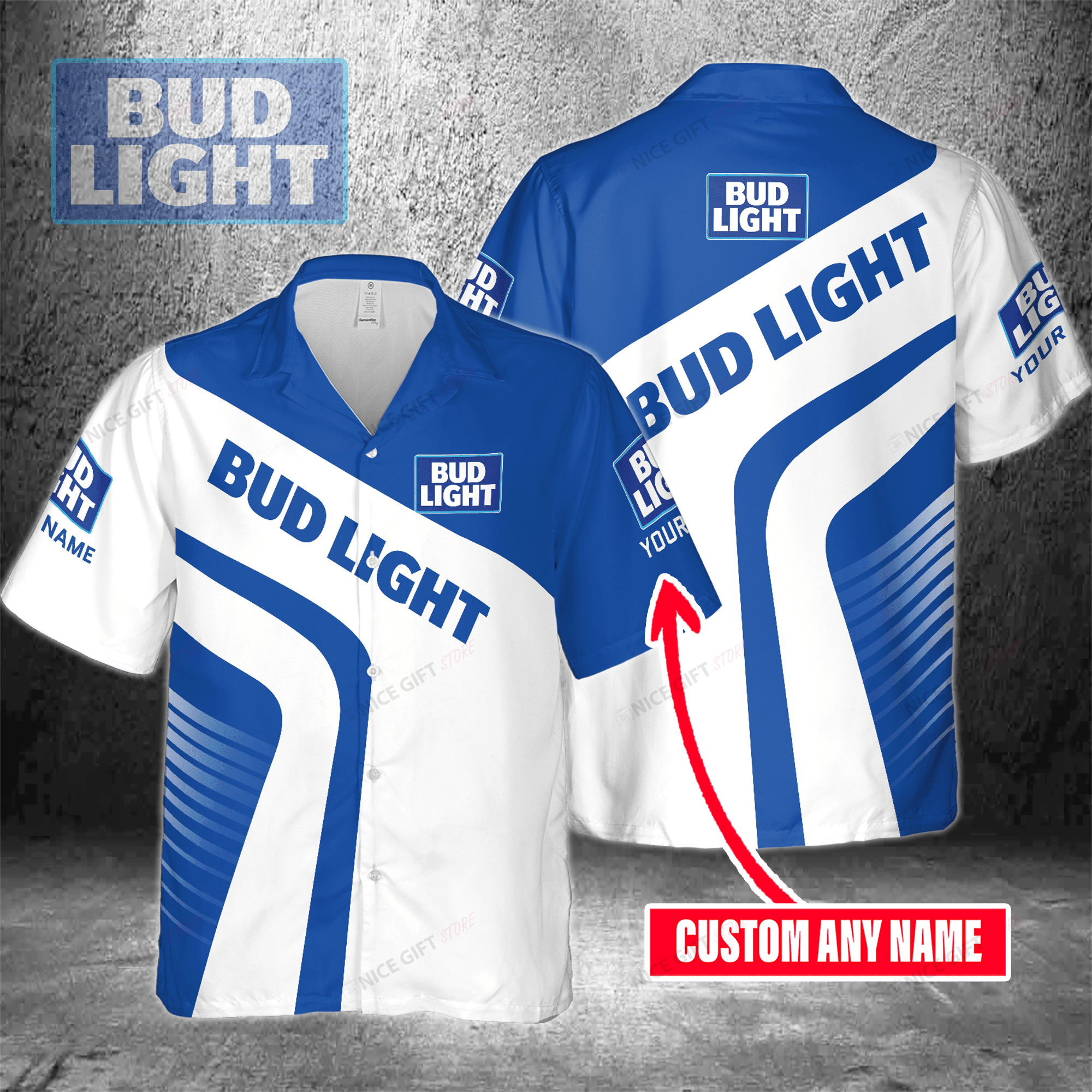 Bud Light Custom Name Hawaiian Shirt 3Hs-D2Q0