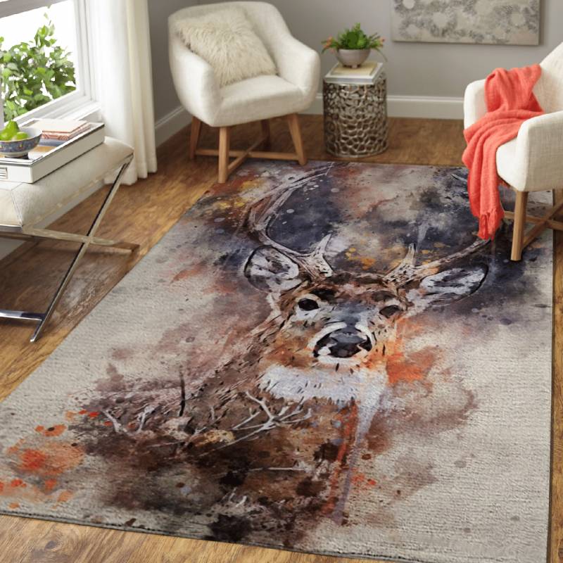 The Deer Gaze – Animals Area Rug Carpet