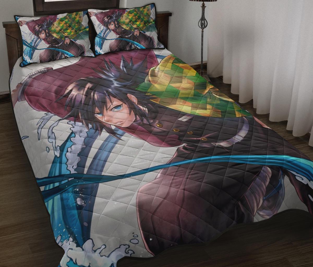 Demon Slayer 9 Anime Quilt Bed Set – Pillow Case – amazing decor gift ideas