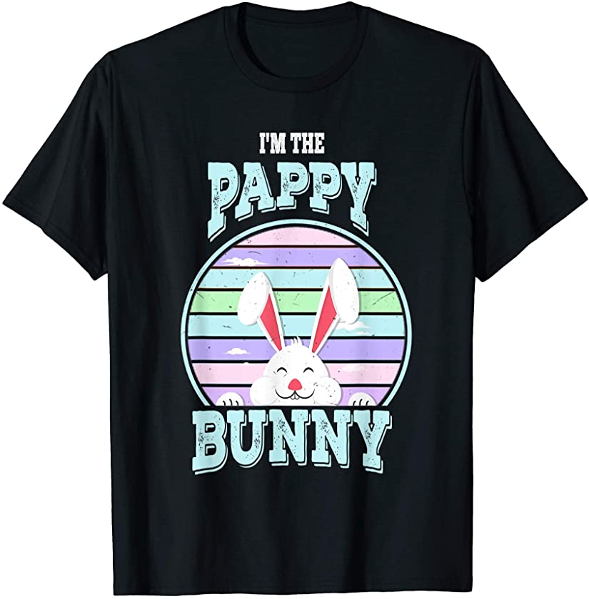 Mens I’m The Pappy Bunny Matching Family Easter Sunday T-Shirt