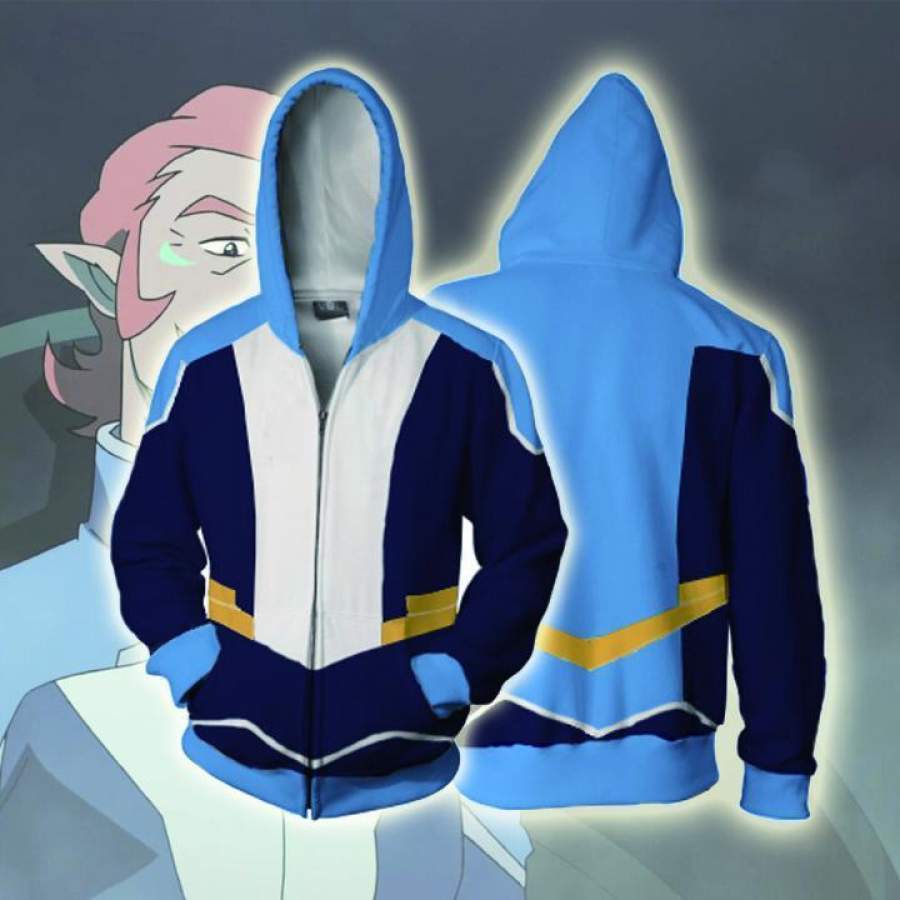 Voltron Legendary Defender Hoodies Coran Zip Up Hoodie