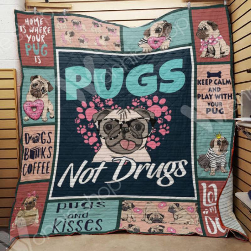 Pug Dog Blanket AU0703 95O42