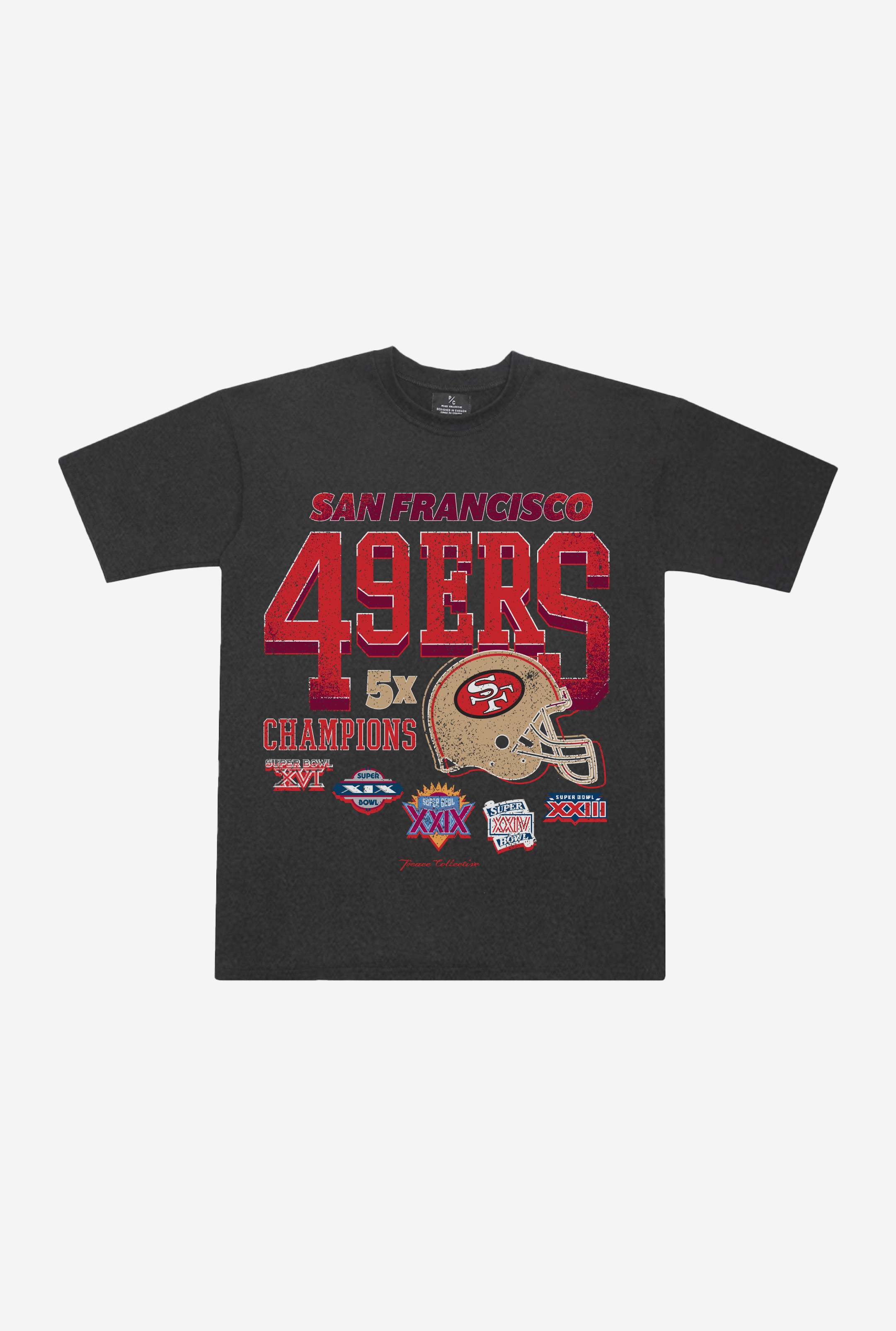 San Francisco 49Ers Vintage Championship T-Shirt – Black