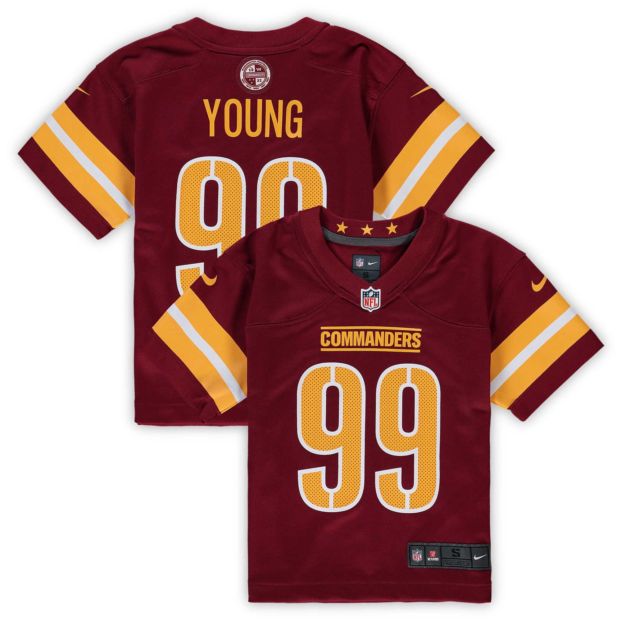 Chase Young Washington Commanders Preschool Game Jersey – Burgundy NFL